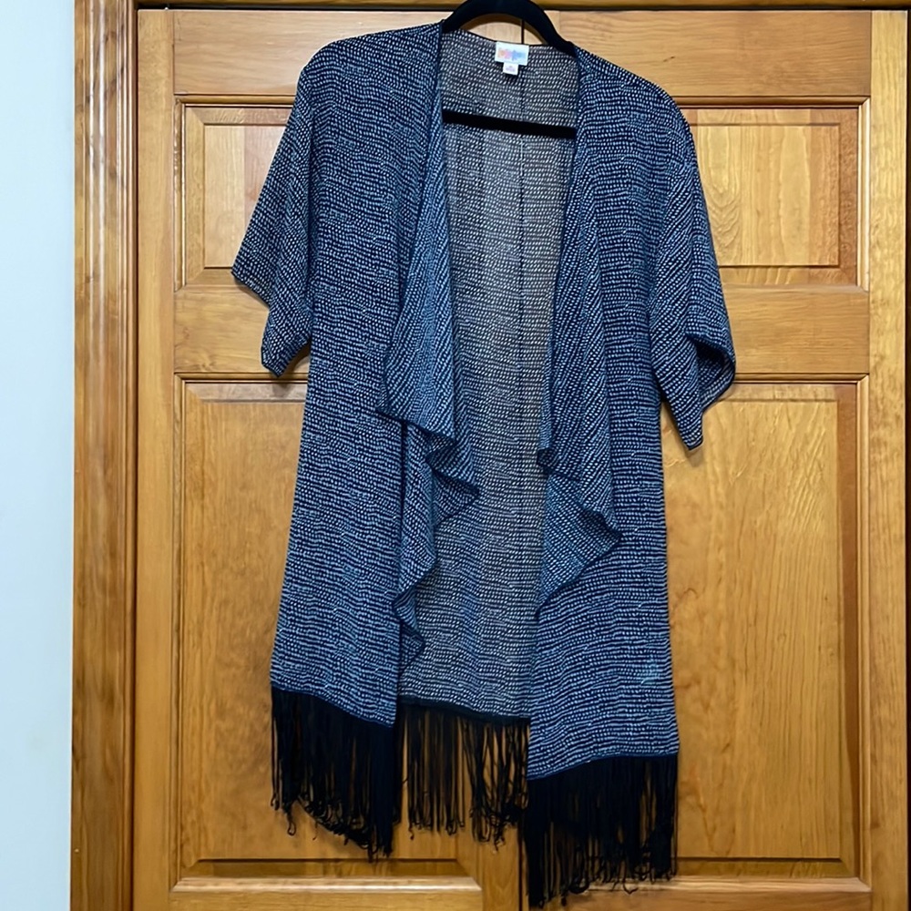 LulaRoe Duster/Kimono/ Size Small. Color Blue